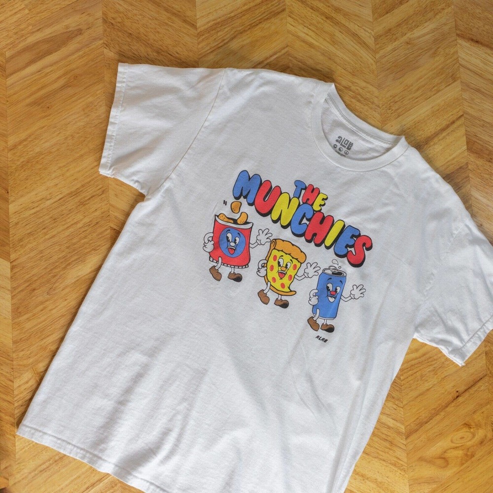 A Lab Mens Graphic Shirt Large Munchies Humor Funny
